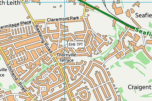 EH6 7PT map - OS VectorMap District (Ordnance Survey) EH6 7PT map - OS VectorMap District (Ordnance Survey)
