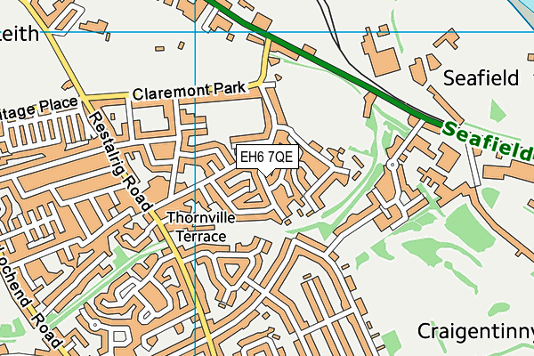 EH6 7QE map - OS VectorMap District (Ordnance Survey) EH6 7QE map - OS VectorMap District (Ordnance Survey)