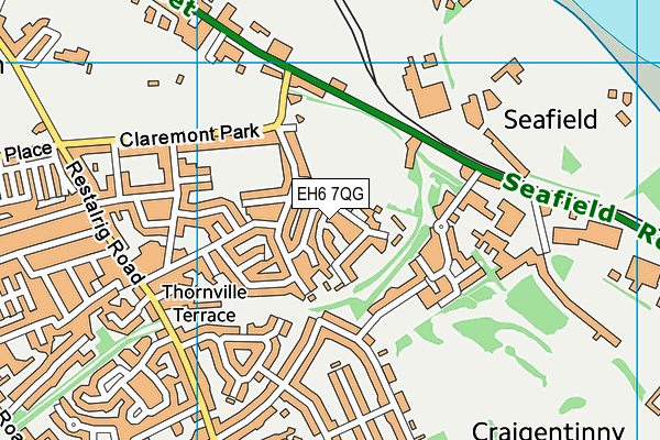 EH6 7QG map - OS VectorMap District (Ordnance Survey) EH6 7QG map - OS VectorMap District (Ordnance Survey)