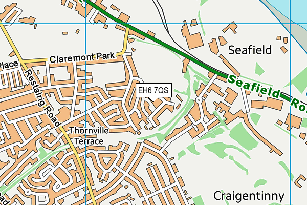 EH6 7QS map - OS VectorMap District (Ordnance Survey) EH6 7QS map - OS VectorMap District (Ordnance Survey)