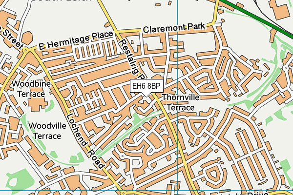 EH6 8BP map - OS VectorMap District (Ordnance Survey) EH6 8BP map - OS VectorMap District (Ordnance Survey)