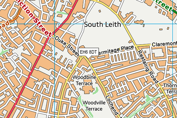 EH6 8DT map - OS VectorMap District (Ordnance Survey) EH6 8DT map - OS VectorMap District (Ordnance Survey)