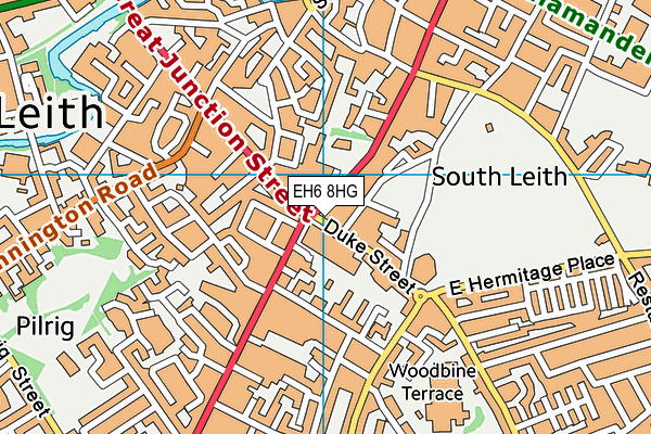 EH6 8HG map - OS VectorMap District (Ordnance Survey) EH6 8HG map - OS VectorMap District (Ordnance Survey)