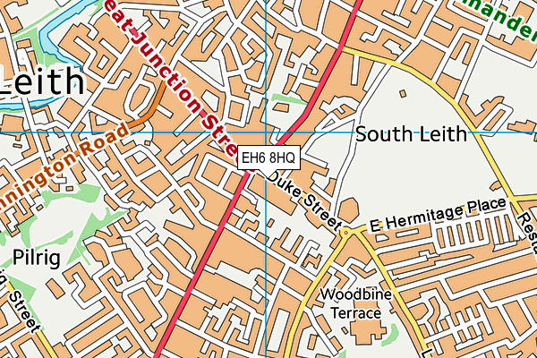 EH6 8HQ map - OS VectorMap District (Ordnance Survey) EH6 8HQ map - OS VectorMap District (Ordnance Survey)