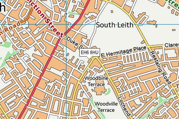 EH6 8HU map - OS VectorMap District (Ordnance Survey)