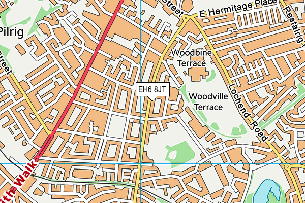 EH6 8JT map - OS VectorMap District (Ordnance Survey) EH6 8JT map - OS VectorMap District (Ordnance Survey)