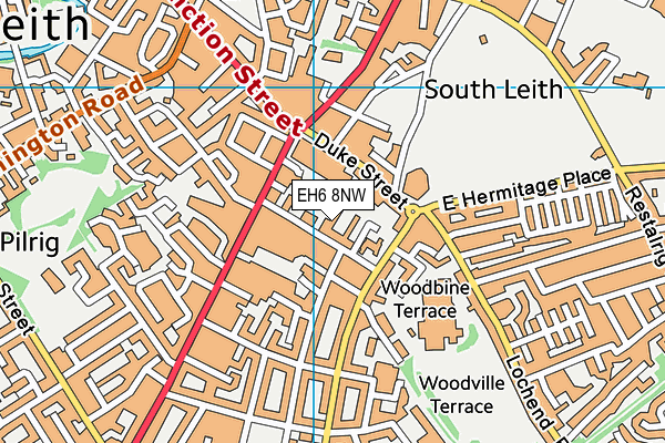 EH6 8NW map - OS VectorMap District (Ordnance Survey) EH6 8NW map - OS VectorMap District (Ordnance Survey)