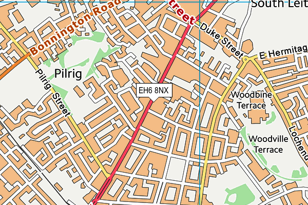 EH6 8NX map - OS VectorMap District (Ordnance Survey) EH6 8NX map - OS VectorMap District (Ordnance Survey)