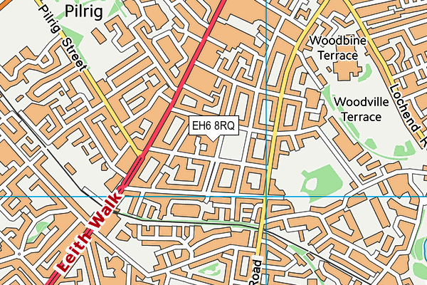 EH6 8RQ map - OS VectorMap District (Ordnance Survey) EH6 8RQ map - OS VectorMap District (Ordnance Survey)