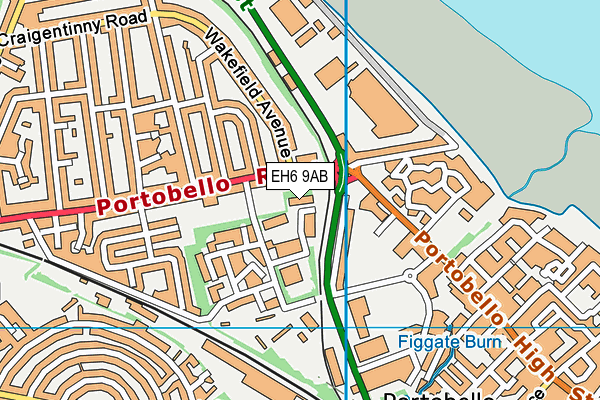 EH6 9AB map - OS VectorMap District (Ordnance Survey) EH6 9AB map - OS VectorMap District (Ordnance Survey)