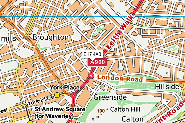 EH7 4AB map - OS VectorMap District (Ordnance Survey) EH7 4AB map - OS VectorMap District (Ordnance Survey)