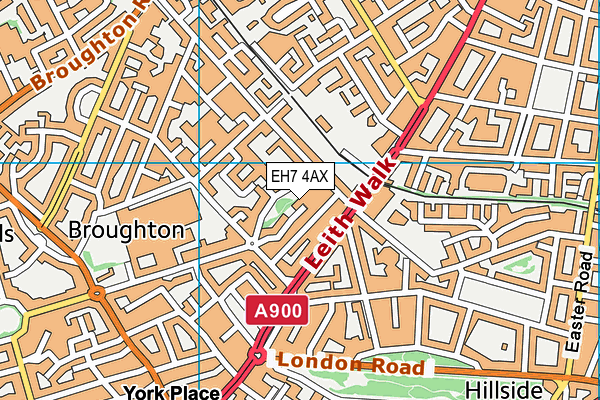 EH7 4AX map - OS VectorMap District (Ordnance Survey) EH7 4AX map - OS VectorMap District (Ordnance Survey)