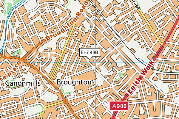 EH7 4BB map - OS VectorMap District (Ordnance Survey) EH7 4BB map - OS VectorMap District (Ordnance Survey)