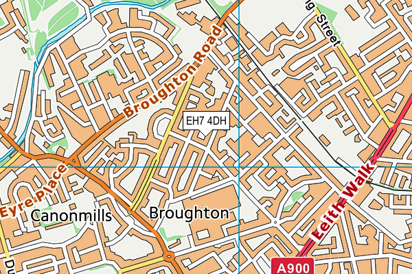 EH7 4DH map - OS VectorMap District (Ordnance Survey) EH7 4DH map - OS VectorMap District (Ordnance Survey)