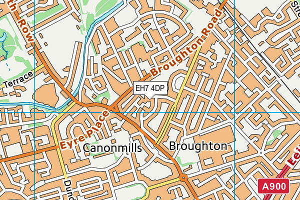EH7 4DP map - OS VectorMap District (Ordnance Survey) EH7 4DP map - OS VectorMap District (Ordnance Survey)
