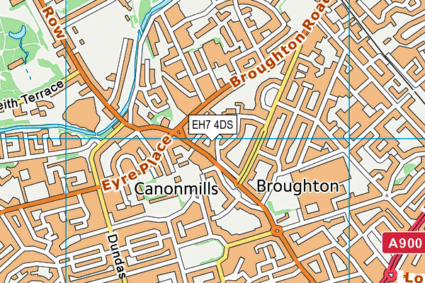 EH7 4DS map - OS VectorMap District (Ordnance Survey) EH7 4DS map - OS VectorMap District (Ordnance Survey)