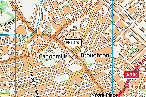 EH7 4DU map - OS VectorMap District (Ordnance Survey) EH7 4DU map - OS VectorMap District (Ordnance Survey)