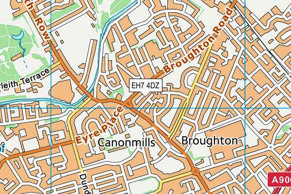 EH7 4DZ map - OS VectorMap District (Ordnance Survey) EH7 4DZ map - OS VectorMap District (Ordnance Survey)