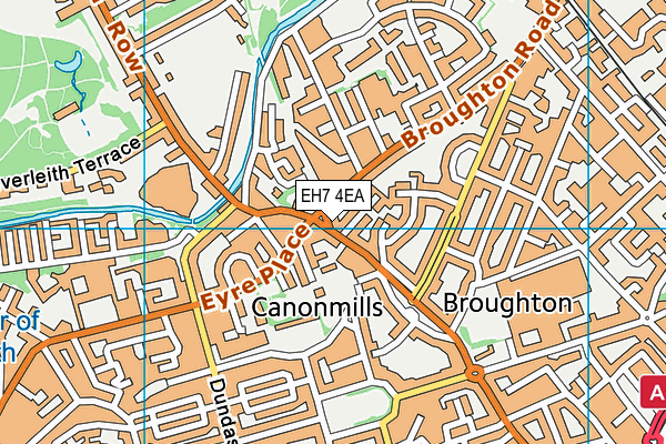 EH7 4EA map - OS VectorMap District (Ordnance Survey) EH7 4EA map - OS VectorMap District (Ordnance Survey)
