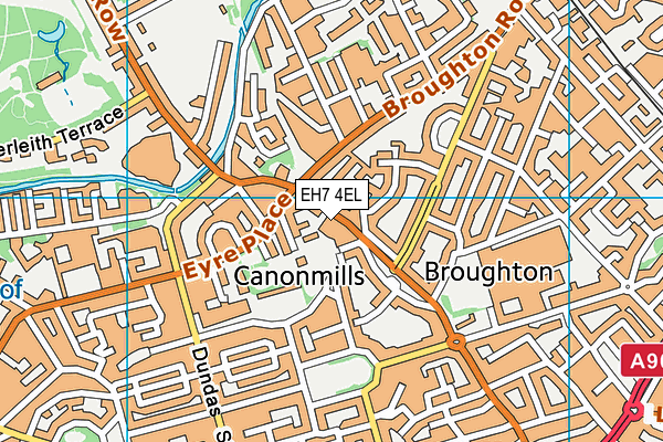 EH7 4EL map - OS VectorMap District (Ordnance Survey) EH7 4EL map - OS VectorMap District (Ordnance Survey)