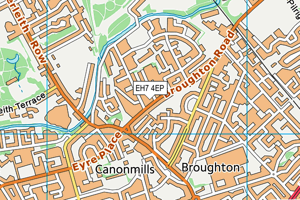 EH7 4EP map - OS VectorMap District (Ordnance Survey) EH7 4EP map - OS VectorMap District (Ordnance Survey)