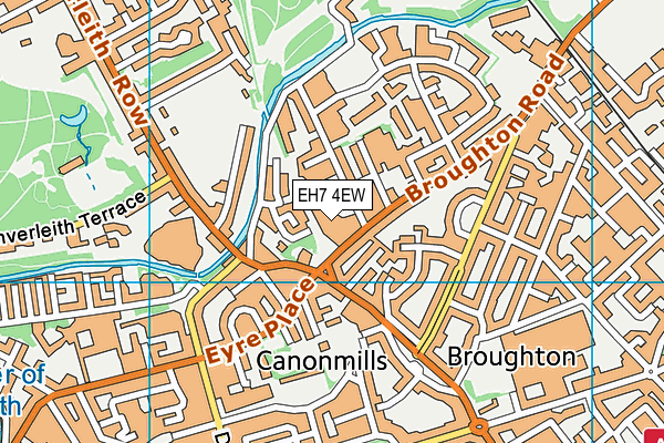 EH7 4EW map - OS VectorMap District (Ordnance Survey) EH7 4EW map - OS VectorMap District (Ordnance Survey)