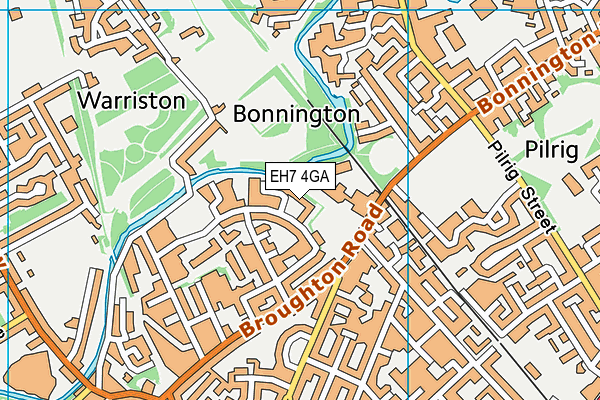 EH7 4GA map - OS VectorMap District (Ordnance Survey) EH7 4GA map - OS VectorMap District (Ordnance Survey)