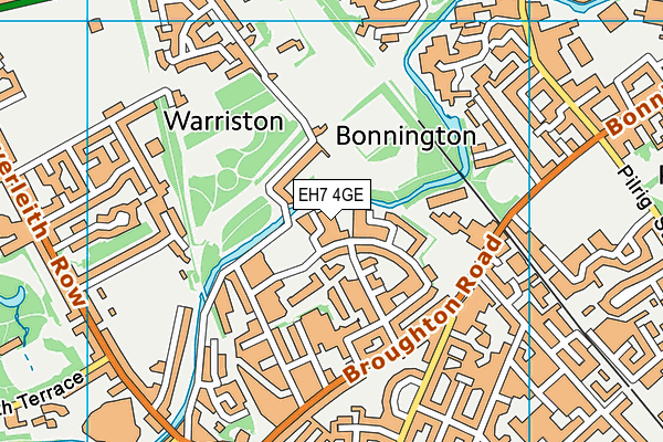 EH7 4GE map - OS VectorMap District (Ordnance Survey) EH7 4GE map - OS VectorMap District (Ordnance Survey)