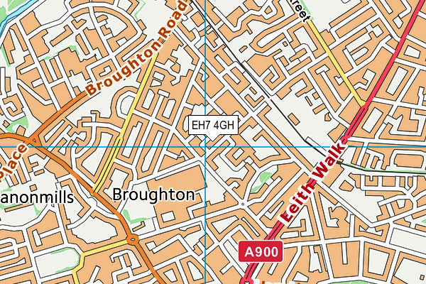 EH7 4GH map - OS VectorMap District (Ordnance Survey) EH7 4GH map - OS VectorMap District (Ordnance Survey)