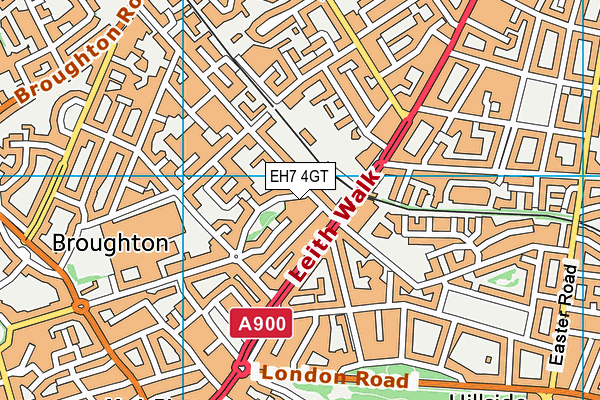 EH7 4GT map - OS VectorMap District (Ordnance Survey) EH7 4GT map - OS VectorMap District (Ordnance Survey)