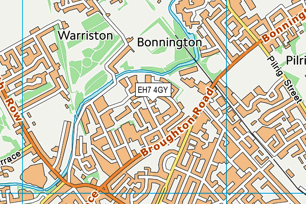 EH7 4GY map - OS VectorMap District (Ordnance Survey) EH7 4GY map - OS VectorMap District (Ordnance Survey)