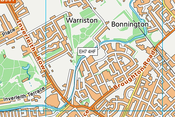 EH7 4HF map - OS VectorMap District (Ordnance Survey) EH7 4HF map - OS VectorMap District (Ordnance Survey)