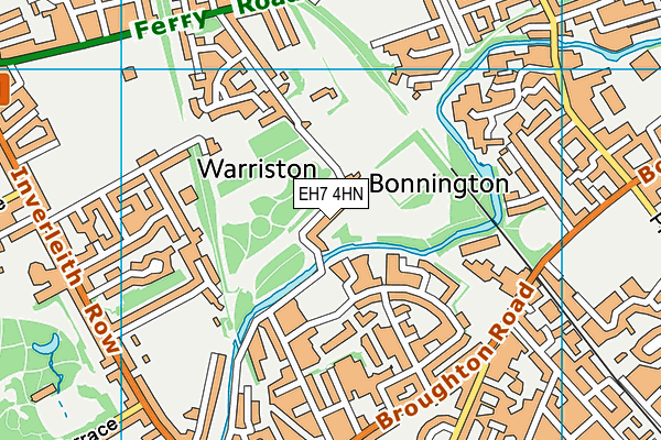 EH7 4HN map - OS VectorMap District (Ordnance Survey)