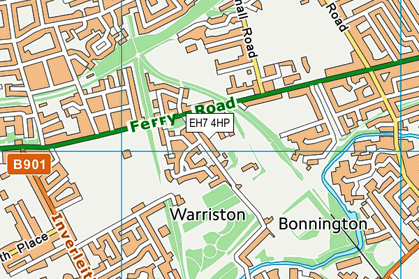 EH7 4HP map - OS VectorMap District (Ordnance Survey) EH7 4HP map - OS VectorMap District (Ordnance Survey)
