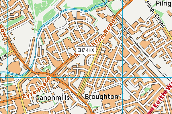 EH7 4HX map - OS VectorMap District (Ordnance Survey) EH7 4HX map - OS VectorMap District (Ordnance Survey)
