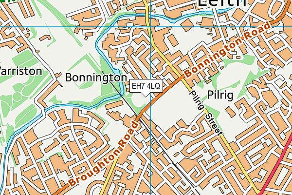 EH7 4LQ map - OS VectorMap District (Ordnance Survey) EH7 4LQ map - OS VectorMap District (Ordnance Survey)
