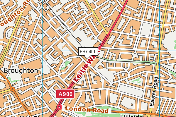 EH7 4LT map - OS VectorMap District (Ordnance Survey) EH7 4LT map - OS VectorMap District (Ordnance Survey)