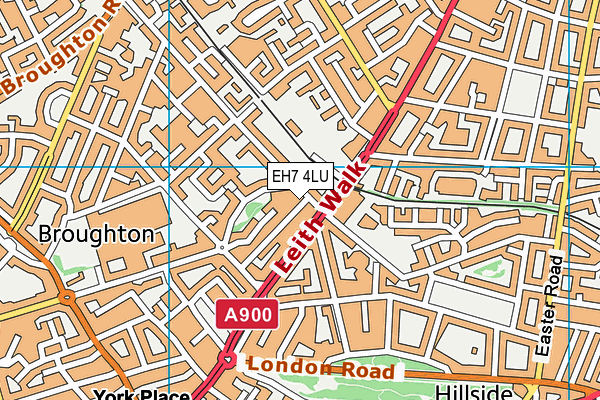 EH7 4LU map - OS VectorMap District (Ordnance Survey) EH7 4LU map - OS VectorMap District (Ordnance Survey)