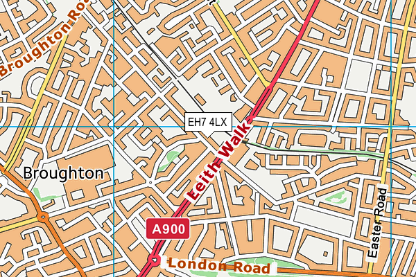 EH7 4LX map - OS VectorMap District (Ordnance Survey) EH7 4LX map - OS VectorMap District (Ordnance Survey)