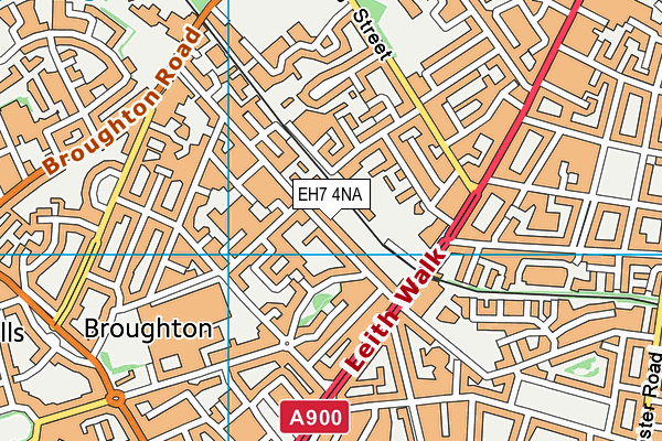 EH7 4NA map - OS VectorMap District (Ordnance Survey) EH7 4NA map - OS VectorMap District (Ordnance Survey)