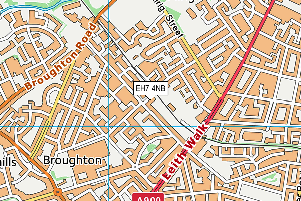EH7 4NB map - OS VectorMap District (Ordnance Survey) EH7 4NB map - OS VectorMap District (Ordnance Survey)