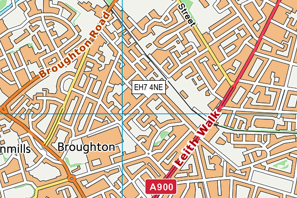 EH7 4NE map - OS VectorMap District (Ordnance Survey) EH7 4NE map - OS VectorMap District (Ordnance Survey)