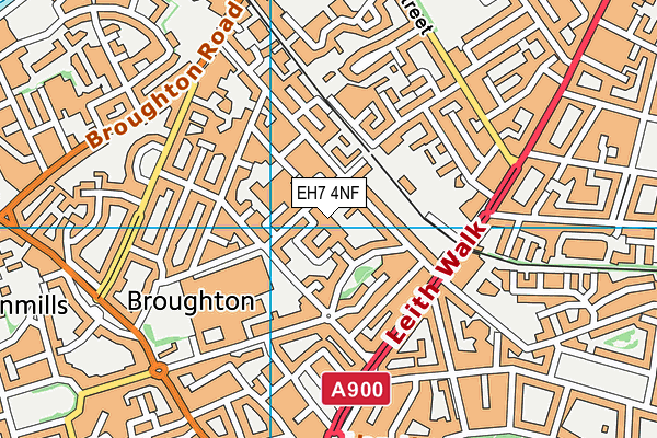 EH7 4NF map - OS VectorMap District (Ordnance Survey) EH7 4NF map - OS VectorMap District (Ordnance Survey)