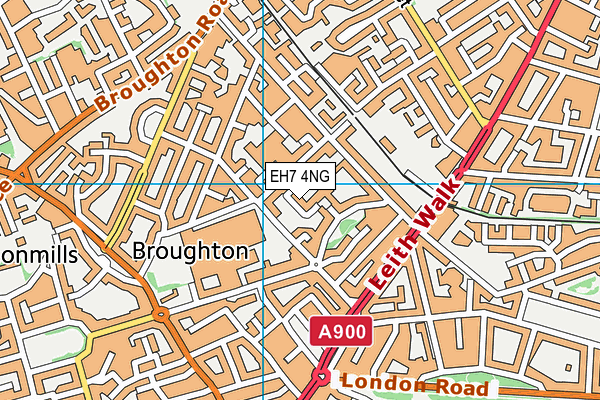 EH7 4NG map - OS VectorMap District (Ordnance Survey) EH7 4NG map - OS VectorMap District (Ordnance Survey)