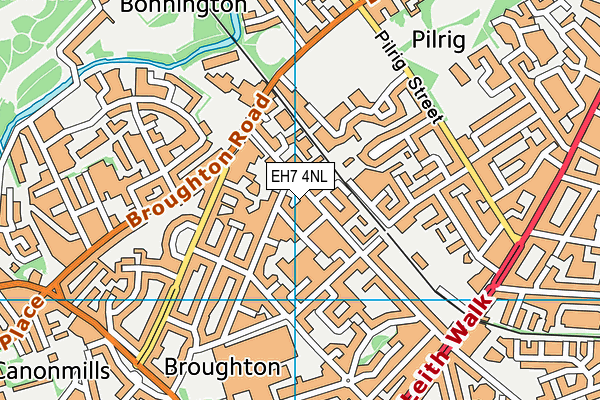 EH7 4NL map - OS VectorMap District (Ordnance Survey) EH7 4NL map - OS VectorMap District (Ordnance Survey)