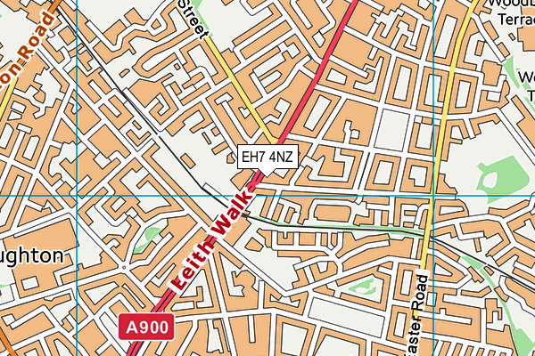 EH7 4NZ map - OS VectorMap District (Ordnance Survey) EH7 4NZ map - OS VectorMap District (Ordnance Survey)