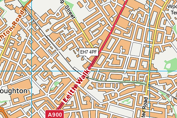 EH7 4PF map - OS VectorMap District (Ordnance Survey) EH7 4PF map - OS VectorMap District (Ordnance Survey)