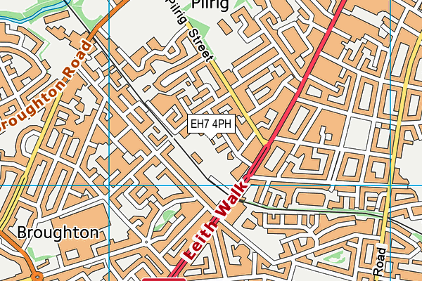 EH7 4PH map - OS VectorMap District (Ordnance Survey) EH7 4PH map - OS VectorMap District (Ordnance Survey)