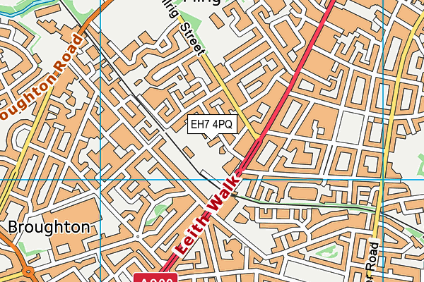 EH7 4PQ map - OS VectorMap District (Ordnance Survey) EH7 4PQ map - OS VectorMap District (Ordnance Survey)