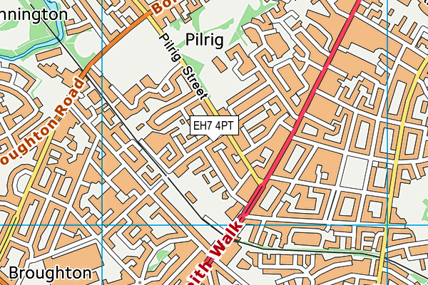 EH7 4PT map - OS VectorMap District (Ordnance Survey) EH7 4PT map - OS VectorMap District (Ordnance Survey)